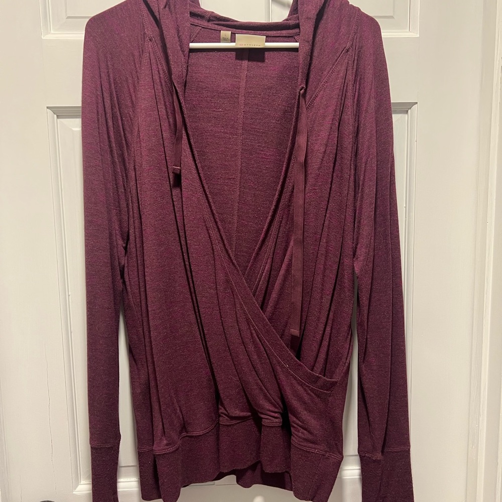 Burgundy Wrap Cardigan